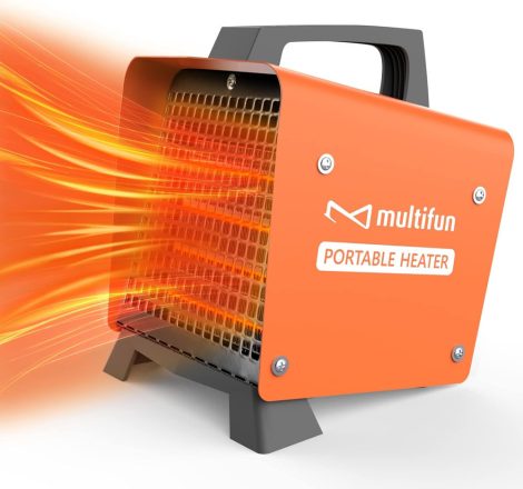 Multifun 5555 2000W Keramický přenosný elektrický ohřívač, Oranžový