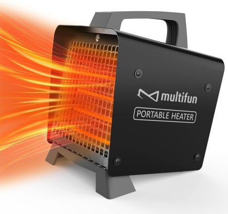 Multifun 5555 2000W Keramický přenosný elektrický ohřívač, černý