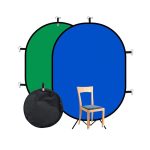   Hakutatz Chroma Key - skladací pozadí 2v1, zelené/modré 150cm*100cm 