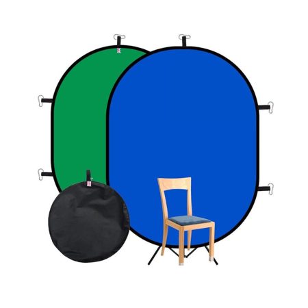 Hakutatz Chroma Key - skladací pozadí 2v1, zelené/modré 150cm*100cm Hakutatz Chroma Key - skladací pozadí 2v1, zelené/modré 150cm*100cm