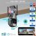 Titan 360° 8MP 4K WiFi venkovní PTZ bezpečnostní kamera – iCSee, noční vidění, sledování pohybu, IP66, šedo‑černá