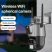 Titan 360° 8MP 4K WiFi venkovní PTZ bezpečnostní kamera – iCSee, noční vidění, sledování pohybu, IP66, šedo‑černá