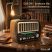 Golon RX-075D Retro USB rádio – solárně dobíjecí s elegantním dřevěným designem