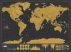 Škrabací  mapa světa, cestování holm0113