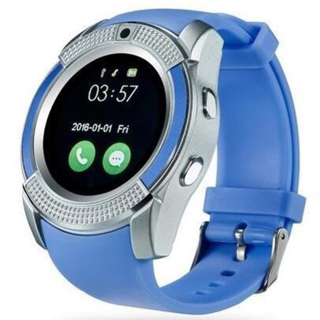 Bass V8 smart hodinky, modré
