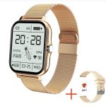   Rose gold chytré hodinky Lige s dárkem – silikonový řemínek