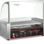   Stroj na přípravu hot dogů se 7 válci a dvojitým regulátorem teploty
