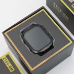   ZFit ZT09-HM Černé chytré hodinky – s černým silikonovým, kovovým a koženým řemínkem