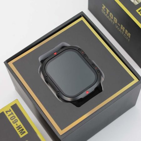 ZFit ZT09-HM Černé chytré hodinky – s černým silikonovým, kovovým a koženým řemínkem