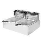 12litrová elektrická fritéza – 2 × 2500 W