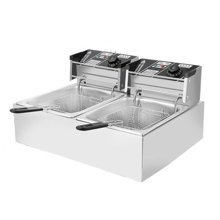 12litrová elektrická fritéza – 2 × 2500 W 12litrová elektrická fritéza – 2 × 2500 W