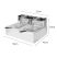 12litrová elektrická fritéza – 2 × 2500 W 12litrová elektrická fritéza – 2 × 2500 W