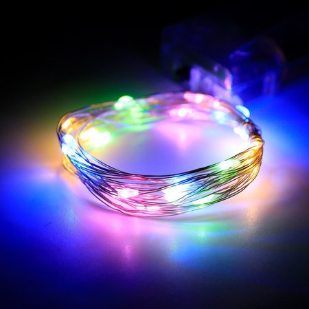 AlphaOne USB LED vánoční světelný řetěz s dálkovým ovládáním, 20 metrů