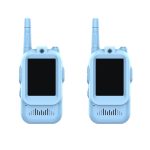   Videová vysílačka (walkie-talkie) s HD kamerou a funkcí změny hlasu, modrá