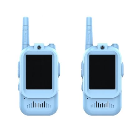 Videová vysílačka (walkie-talkie) s HD kamerou a funkcí změny hlasu, modrá