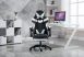 RACSING PRO X Herní židle opěrkou na nohy bílo-černá barva