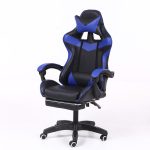   RACSING PRO X Herní židle opěrkou na nohy modro-černá barva 