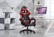 RACSING PRO X Herní židle opěrkou na nohy červeno-černá barva 