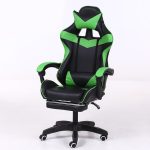   RACSING PRO X  Herní židle opěrkou na nohy  Zelená-černá barva 