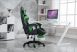 RACSING PRO X  Herní židle opěrkou na nohy  Zelená-černá barva 