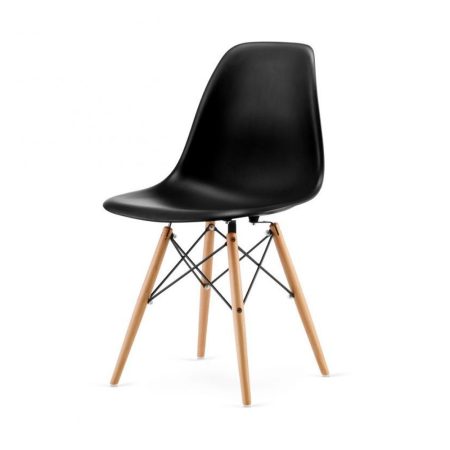 4 Designové moderní jídelní židle do vaší kuchyně nebo mohou být klenotem obývacího pokoje-černá 4 Designové moderní jídelní židle do vaší kuchyně nebo mohou být klenotem obývacího pokoje-černá