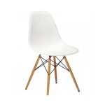   4 Designové moderní jídelní židle do vaší kuchyně nebo mohou být klenotem obývacího pokoje- bílá