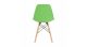 4 Designové moderní jídelní židle do vaší kuchyně nebo mohou být klenotem obývacího pokoje- zelená