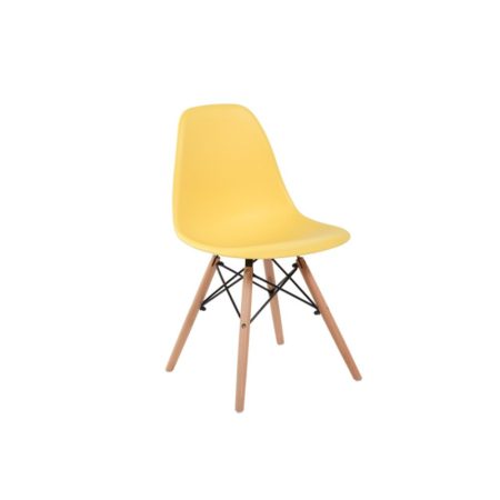 4 Designové moderní jídelní židle do vaší kuchyně nebo mohou být klenotem obývacího pokoje- žlutá