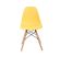 4 Designové moderní jídelní židle do vaší kuchyně nebo mohou být klenotem obývacího pokoje- žlutá