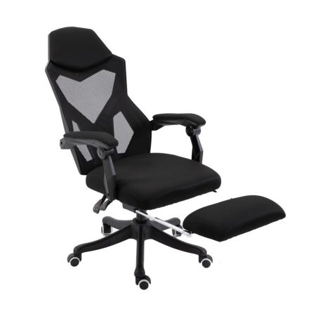 HELO  herná stolička  s opierkou na nohy  čierná