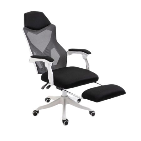 Židle Helo Gamer s opěrkou na nohy, bílá Židle Helo Gamer s opěrkou na nohy, bílá