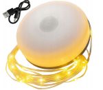   Akumulátorová LED kempingová lampa s 10 m vestavěným LED páskem – Teplé světlo, vodotěsnost IPX4