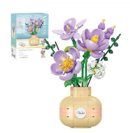 Balody Viola – Mini Blocks Stavebnice Květinová Váza (539 ks) – Aromaterapeutická Funkce