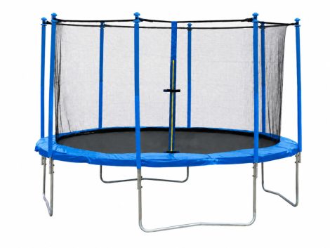 Rusher Challenge Venkovní trampolína s ochrannou sítí – provedení odolné proti UV záření, v souladu s normou EN 71-14 – 3,66 m