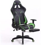 Židle Sintact Gamer s Green-Black Footrest