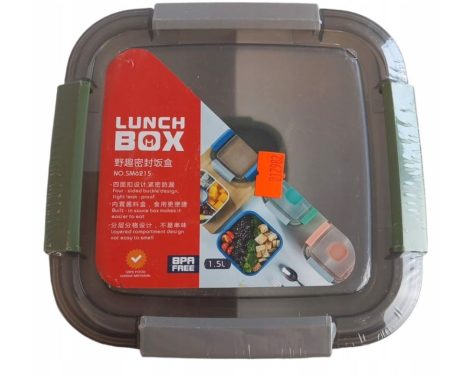 Krabička na jídlo Lunch Box s přihrádkami – tmavě modro-šedá Krabička na jídlo Lunch Box s přihrádkami – tmavě modro-šedá