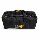   Černá sportovní taška KD Sports s oddělenou boční přihrádkou