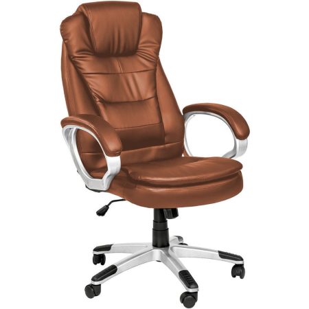 OfficeTrade Boss židle hnědé barvě - s vibrační masážní funkce