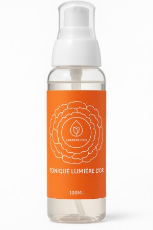 TONIQUE LUMIÈRE D’OR – 100 % organické a prírodné pleťové tonikum s kurkumou