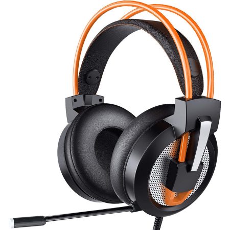 HellCrack Z11 Herní sluchátka - drátová (oranžová)