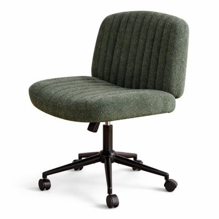 Dowinx otočná židle s extra širokým sedákem, tmavě zelená