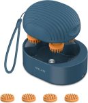   ANLAN relaxační masážní přístroj na pokožku hlavy – bezdrátový, vodotěsný, se 4 masážními hlavicemi