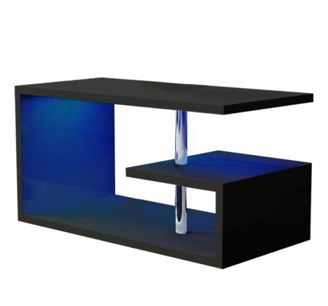 Homeland RGB Konferenční stolek 100 cm, Černý s LED osvětlením