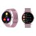 Maomi Z2 Růžové chytré hodinky s kovovým řemínkem