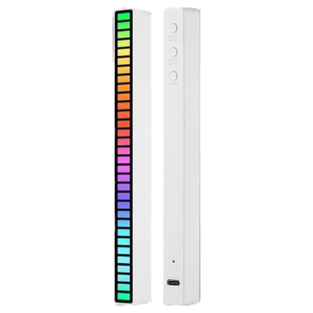 Alphaone Corner RGB LED stojací lampa, která se rozsvítí v rytmu vaší hudby