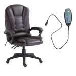   Ardia hnědé kancelářské židle s masážní funkcí a dálkovým ovládáním