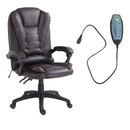 Ardia hnědé kancelářské židle s masážní funkcí a dálkovým ovládáním