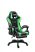 Zelené herní křeslo Likeregal 920 s podnožkou a podsvícením RGB  a masážní funkcí