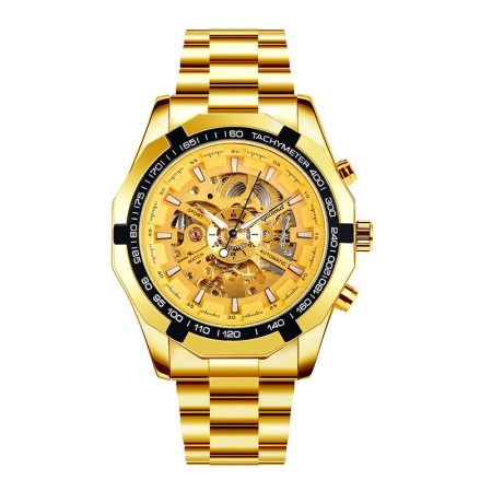 Luxusní pánské hodinky ve zlaté barvě