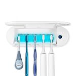   Meco Eleverde UV sterilizátor zubních kartáčků Touch White pro 4 zubní kartáčky